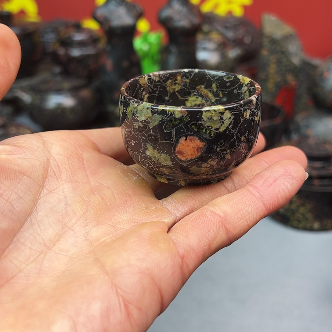 梅花玉鱼缸石茶周边微瑕不退不换