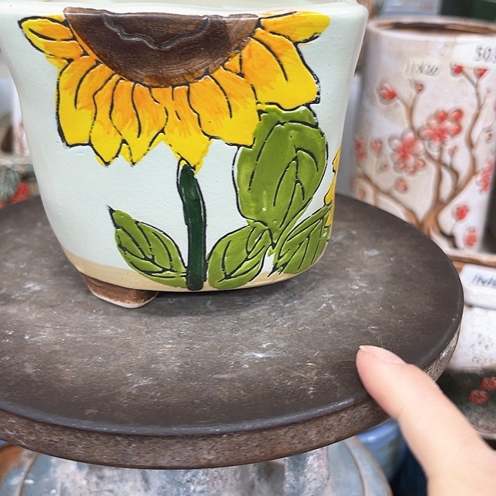 紫砂花盆粗陶材质多肉花盆