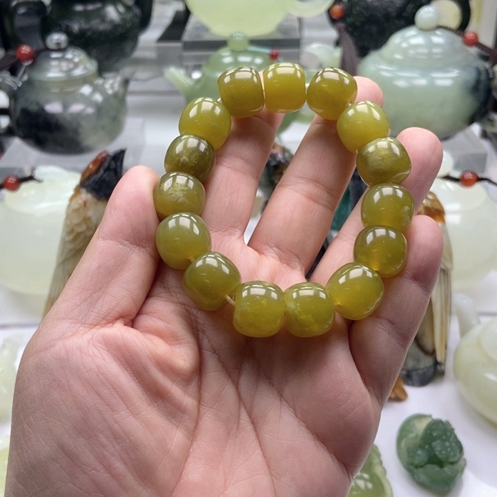 蛇纹石玉手链未镶嵌