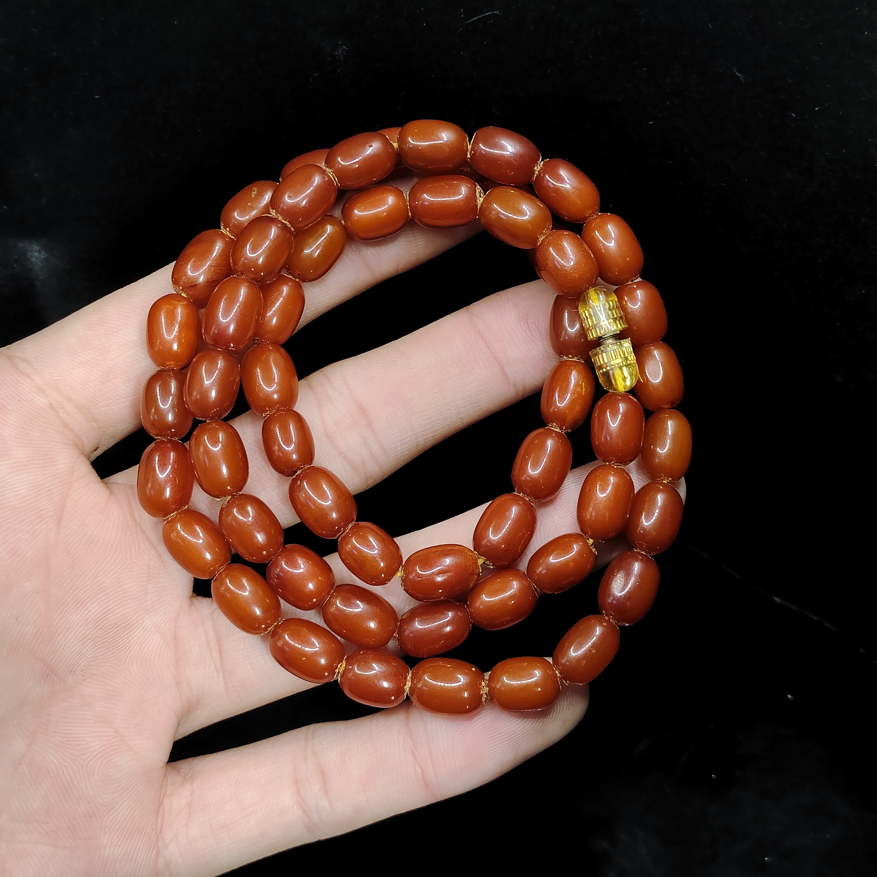 【老三珠宝】蜜蜡枣珠公主链MS7【多样性发其一】约7mm