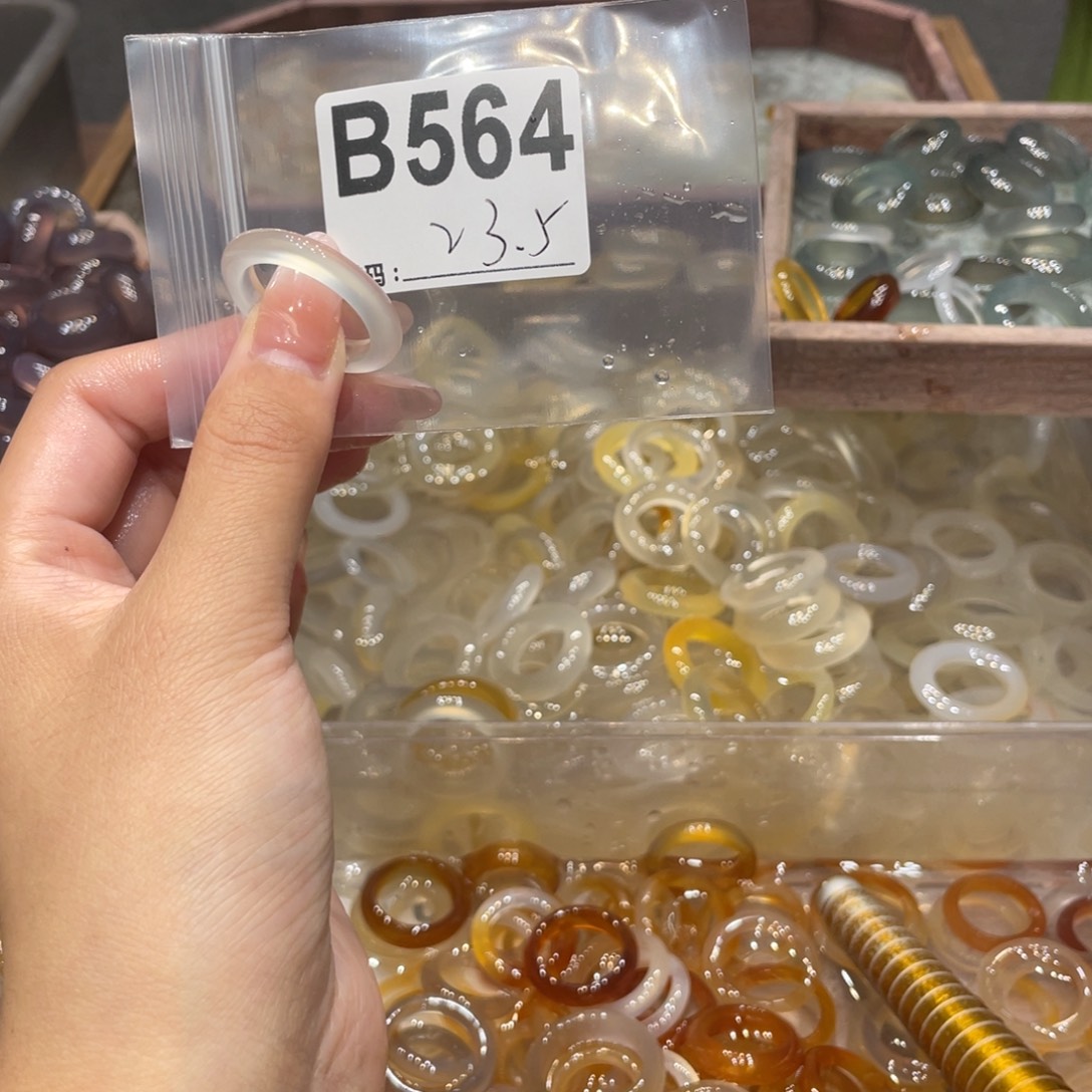 玛瑙/玉髓未镶嵌戒指564