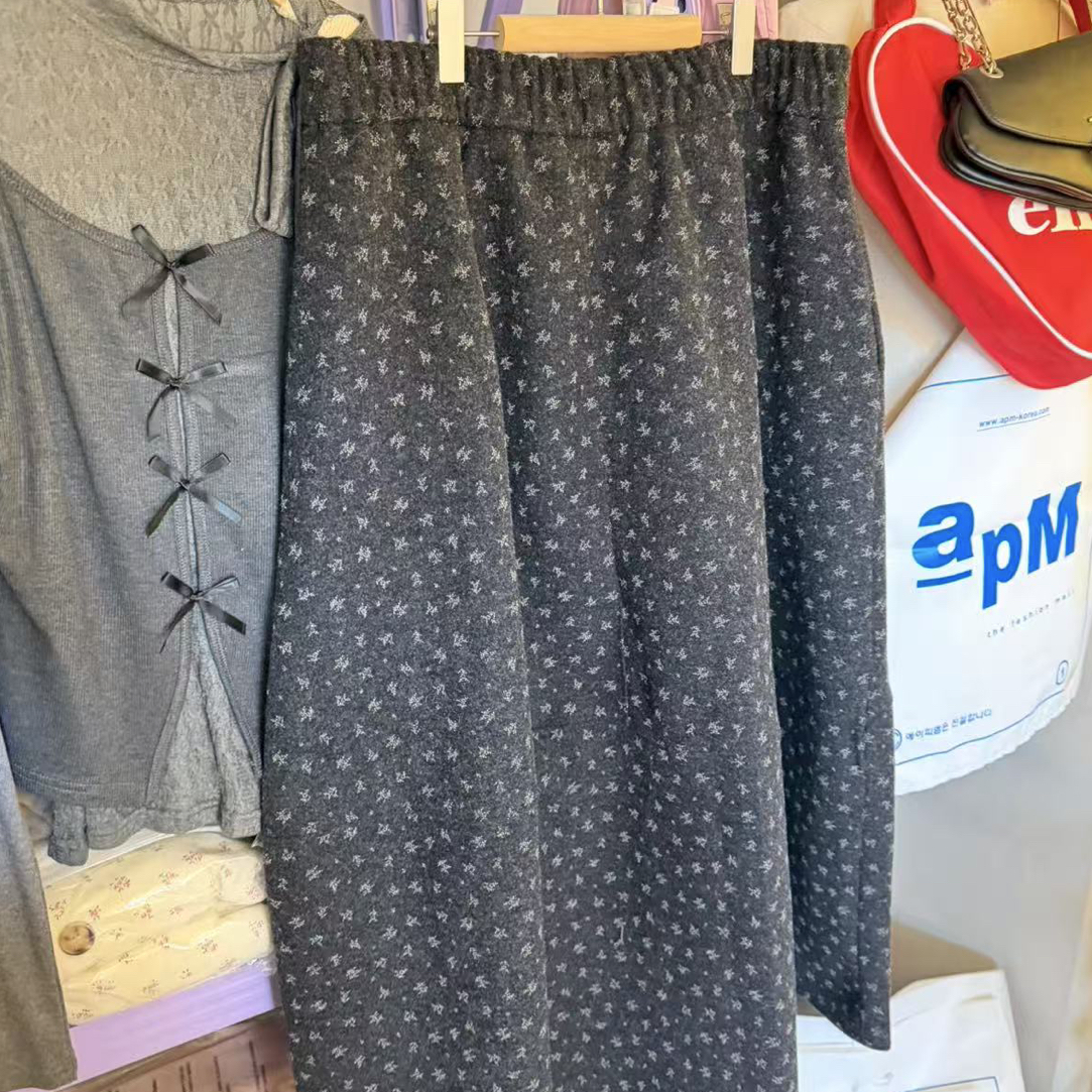 #花裙 韩花苞半身裙W3755