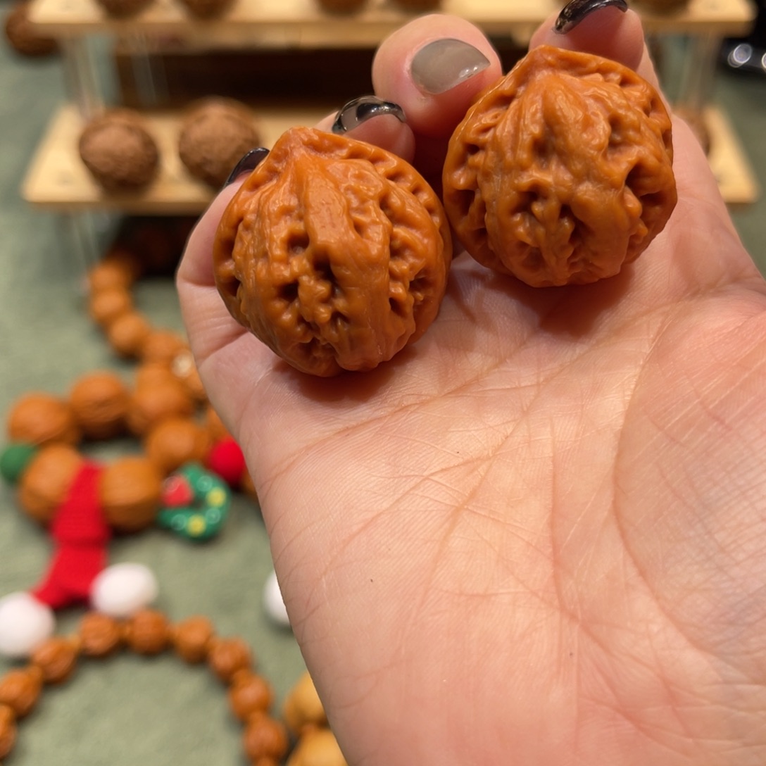 文玩核桃把件火焰山全品