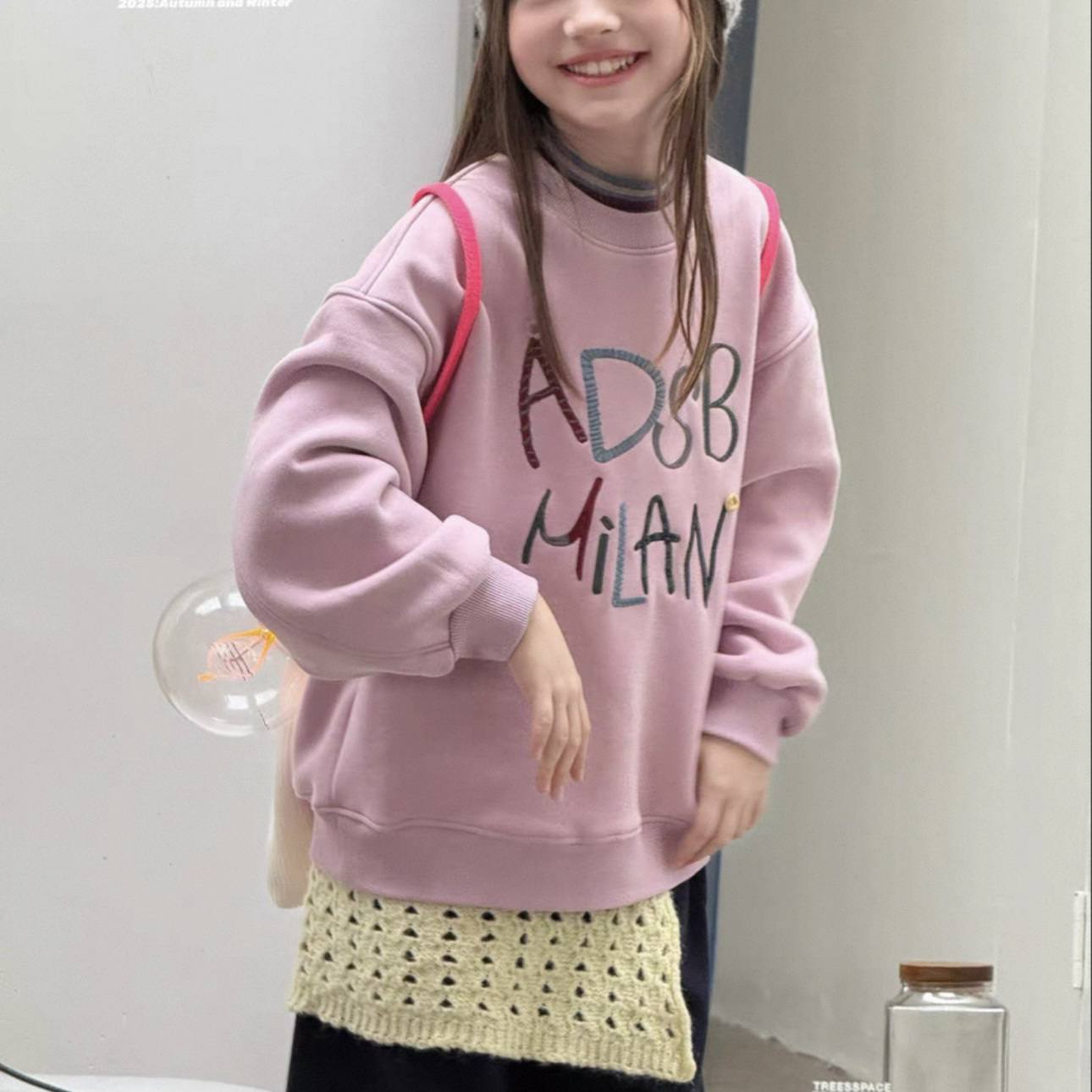 3131儿童加绒刺绣卫衣