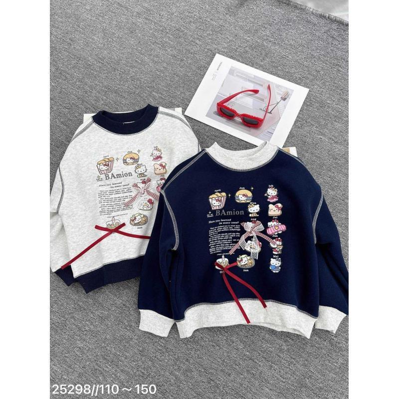 【新疆包邮】中童一体绒面包kt韩版卫衣M324