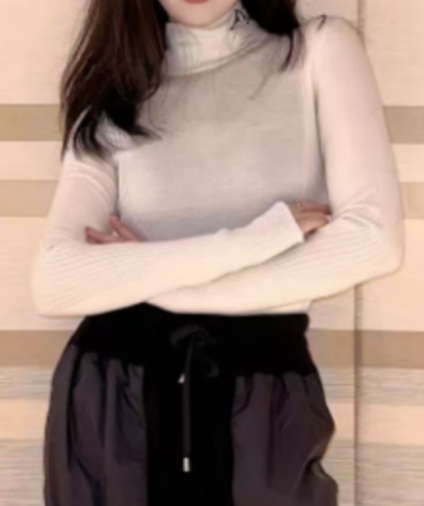 New Merry2025新款新色黑白打底长袖时尚潮流百搭款女