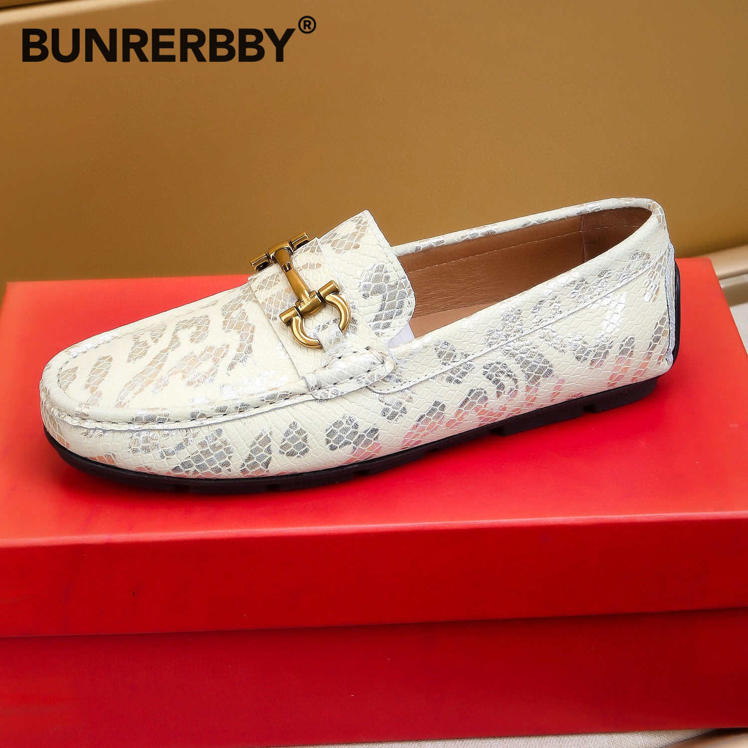 2025年新款【广州高端】真皮豆豆鞋男款皮鞋牛皮休闲百搭潮流乐福鞋