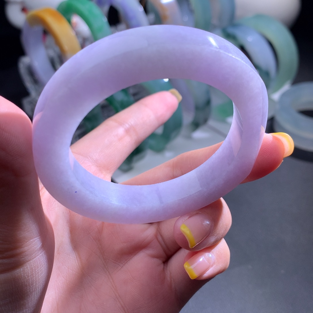 未镶嵌翡翠定制翡翠粉紫