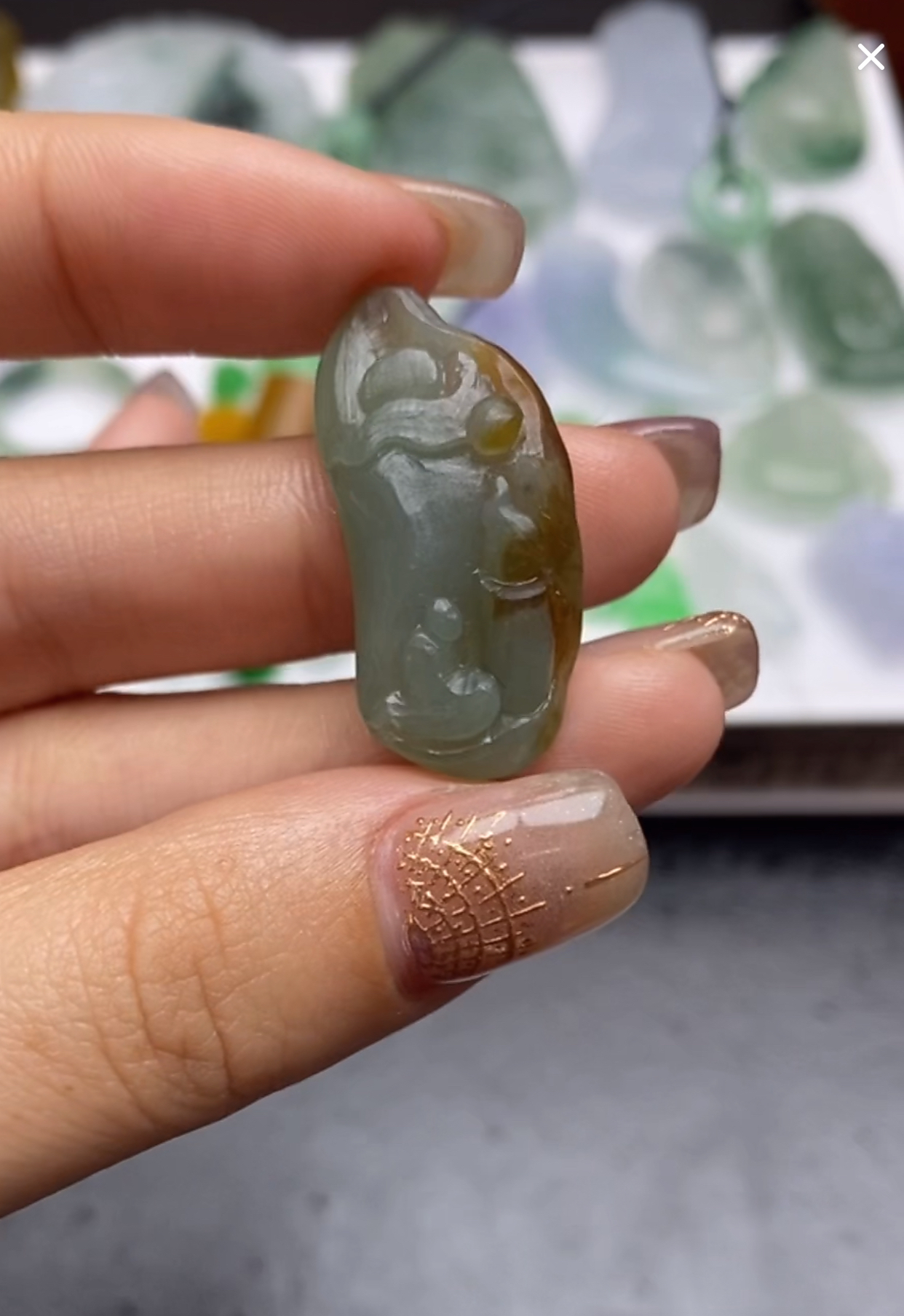 缅甸翡翠A货定制毛货多样性发一件~