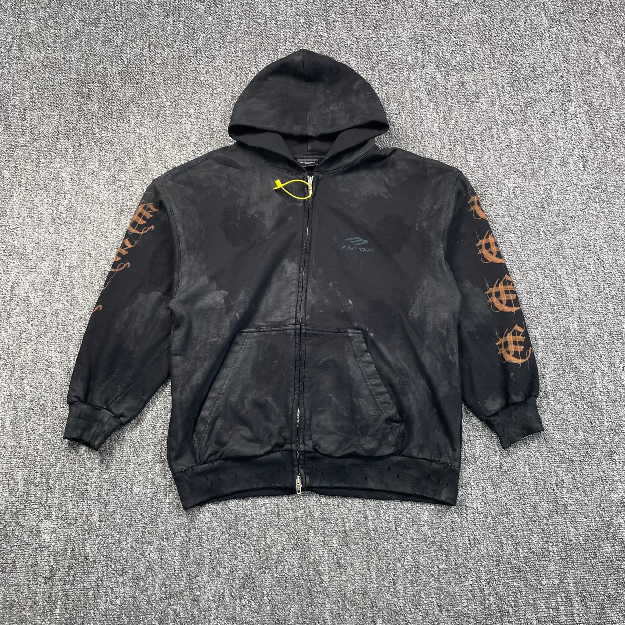 全新未使用 Balenciaga/巴黎世家 5190双头拉链连帽长袖夹克/Xs码