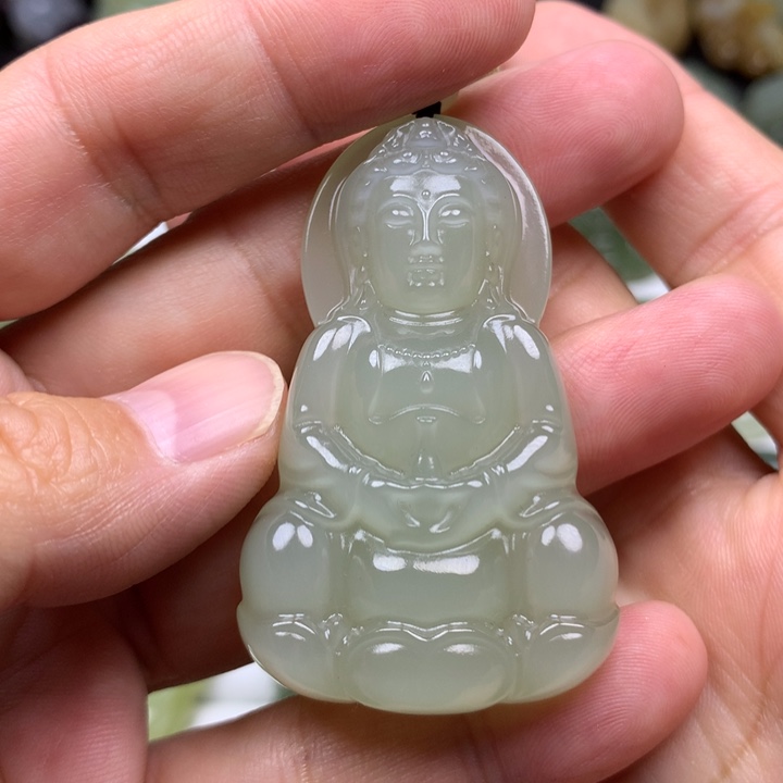 一***！和田玉未镶嵌颈饰