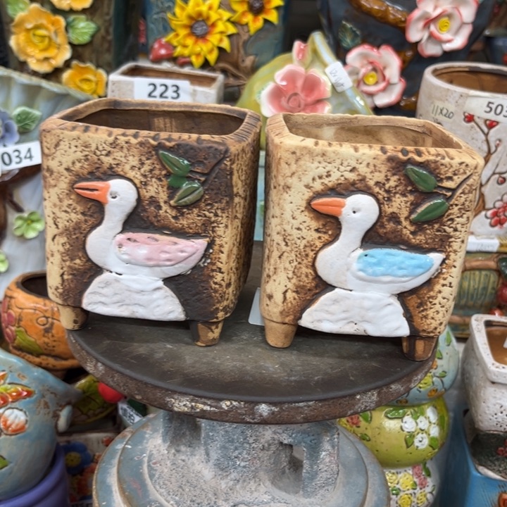 紫砂花盆粗陶材质多肉花盆