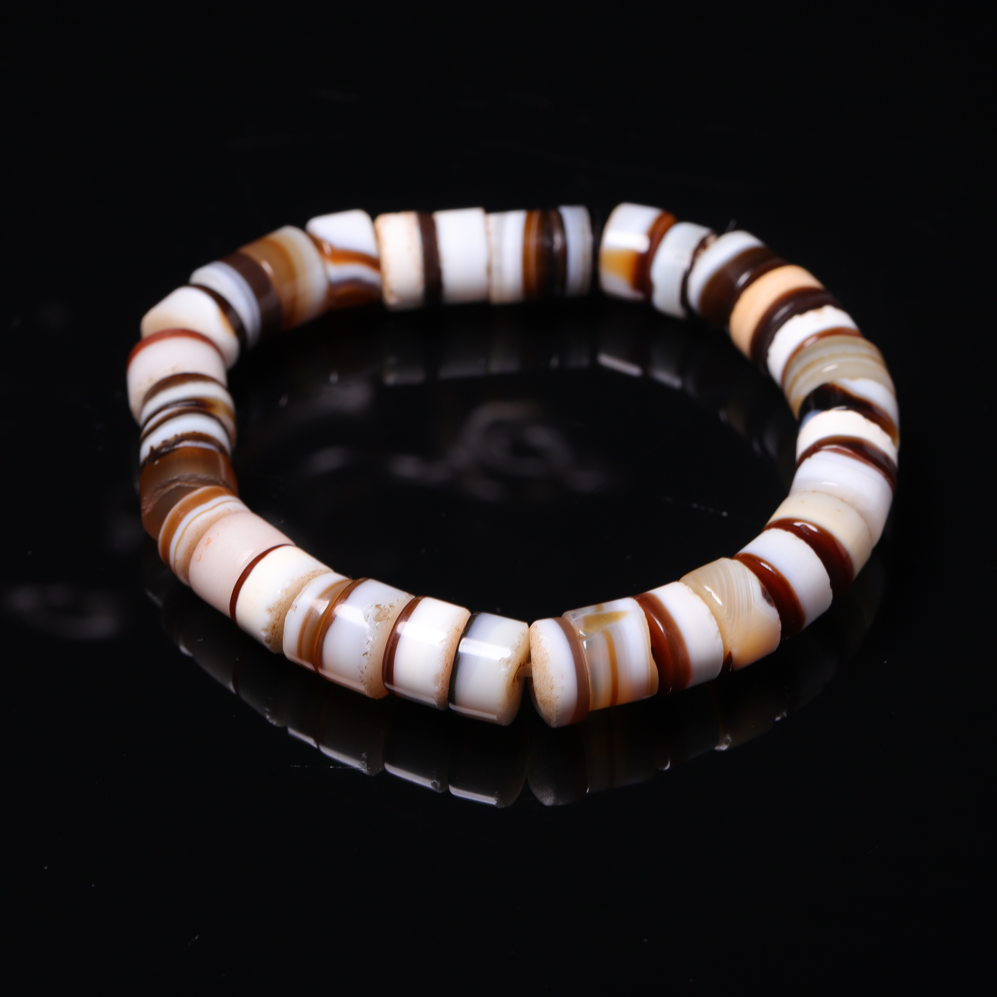 明代天然玛瑙缠丝手串-CS