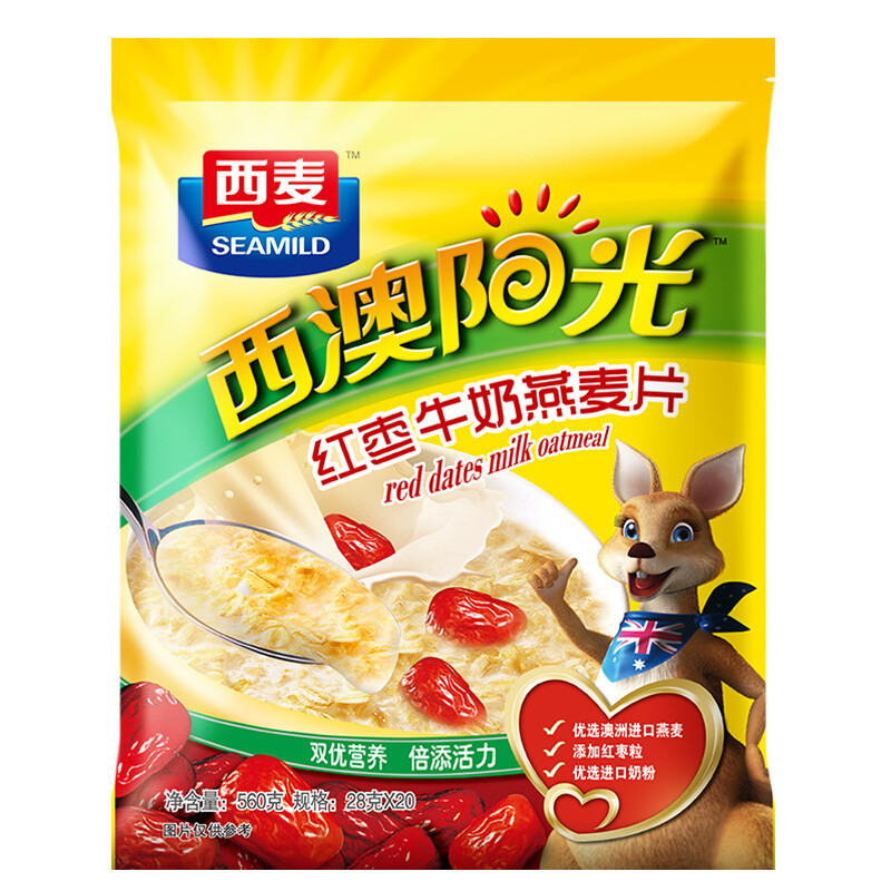 西麦红枣牛奶燕麦片560g