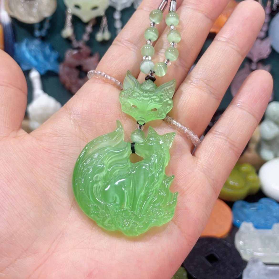 【闪购商品】未镶嵌岫玉颈饰14手牌