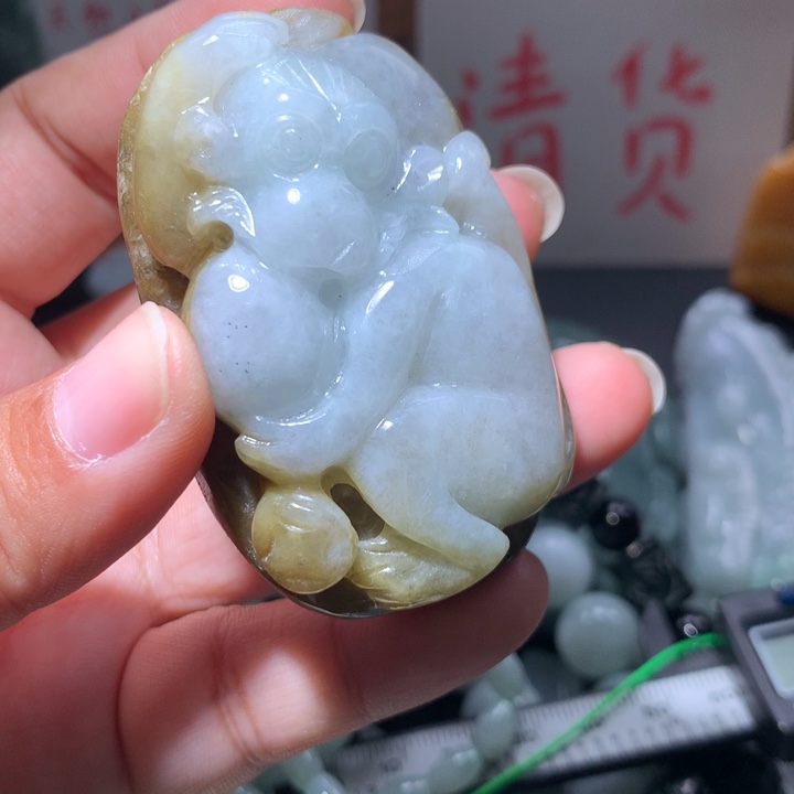 翡翠未镶嵌颈饰保真天然A货翡翠