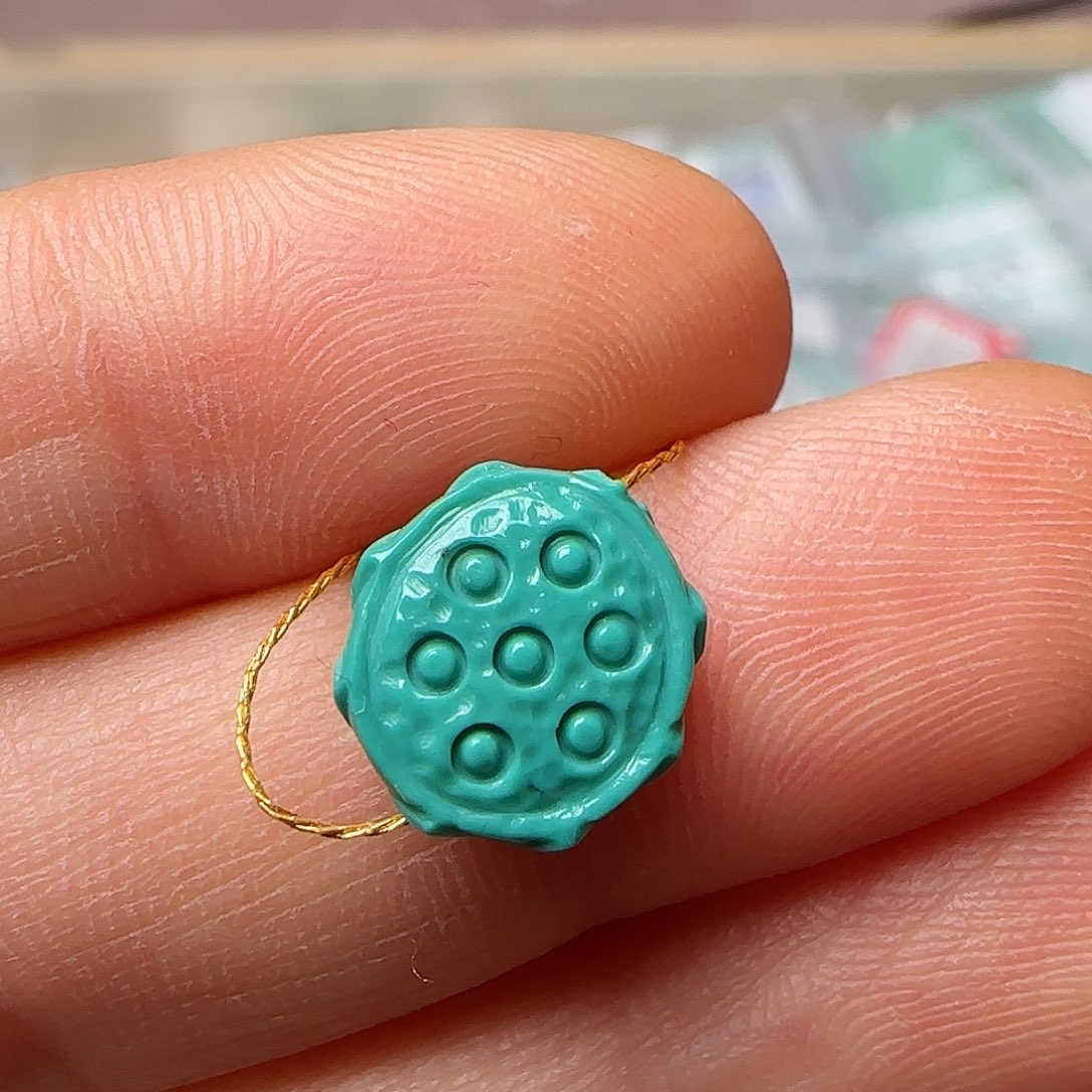 绿松石珠宝半成品未镶嵌