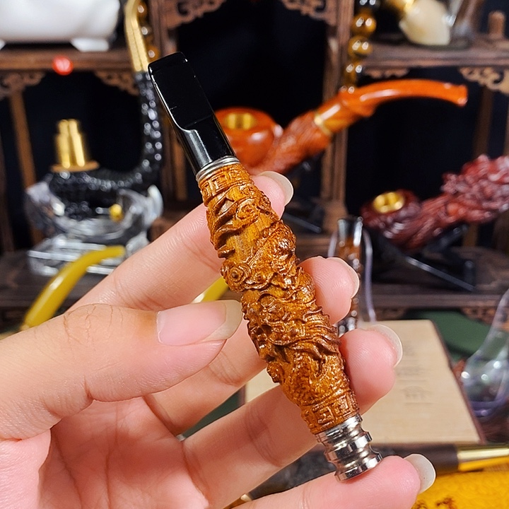 高端定制金丝楠烟嘴