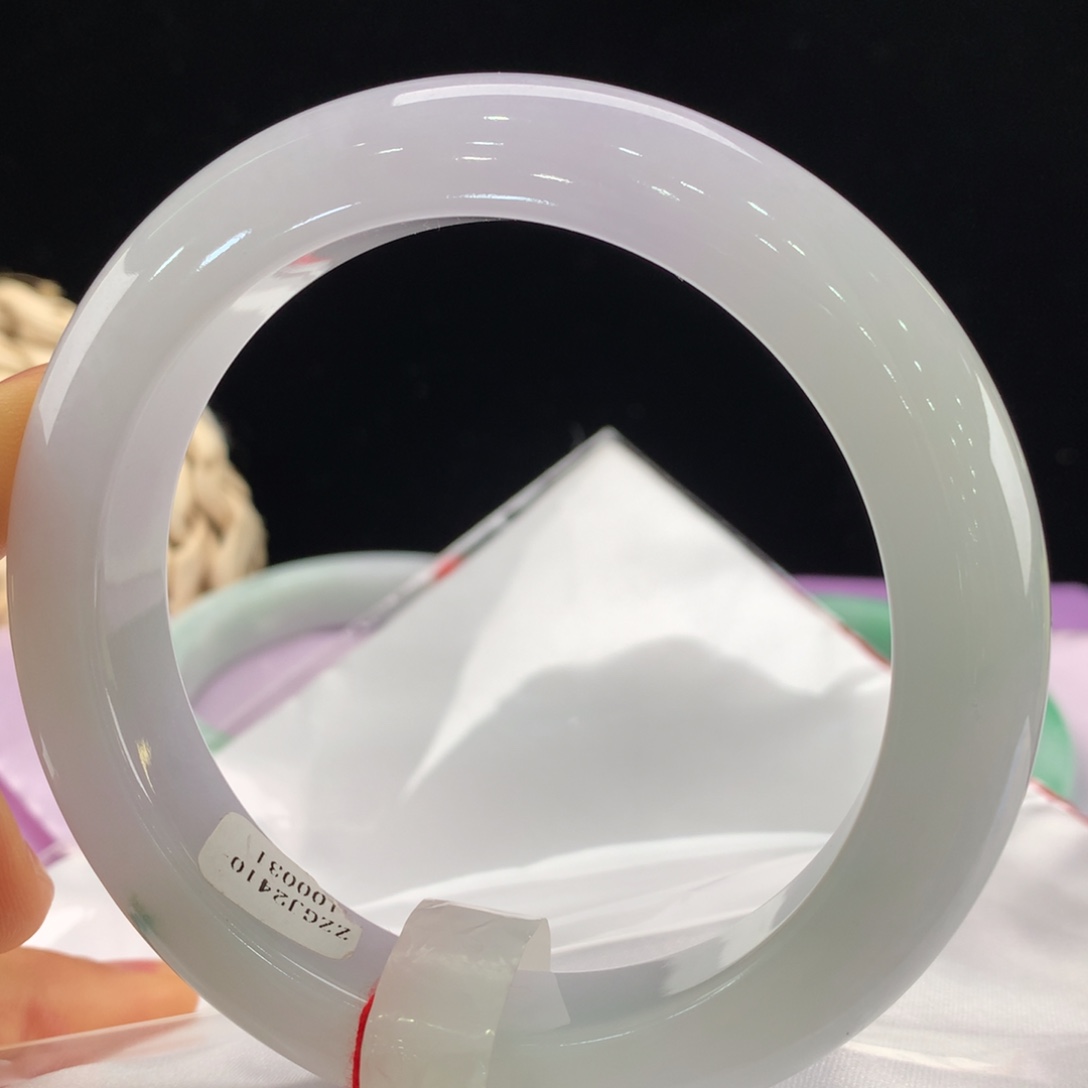 翡翠未镶嵌手镯62圈口0031