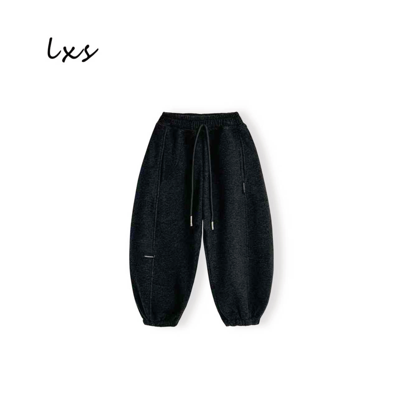 童装休闲裤2025新款儿童冬季韩版宽松时尚百搭加绒卫裤K00001