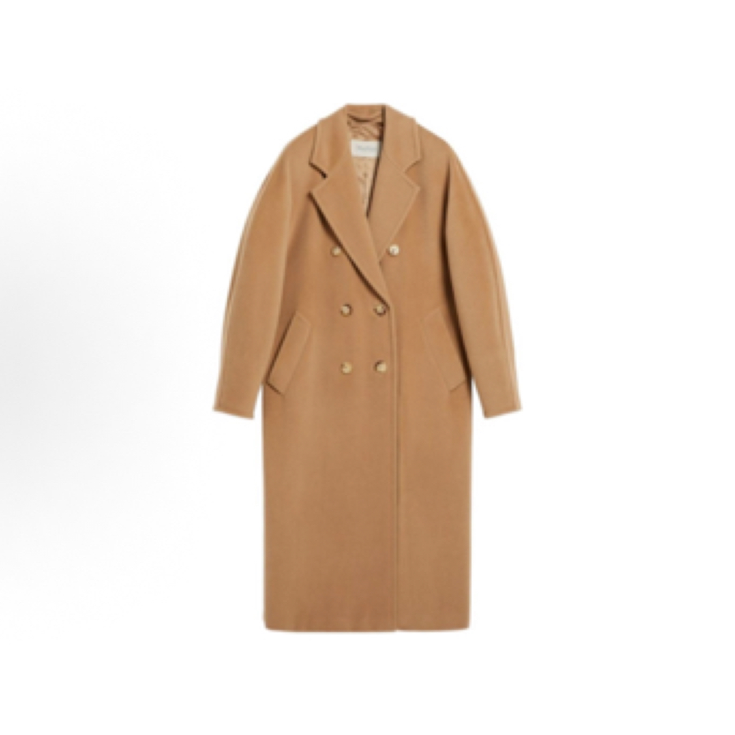 99新 MaxMara MaxMara 101801系列 纯色翻领长袖大衣/36码/A02836
