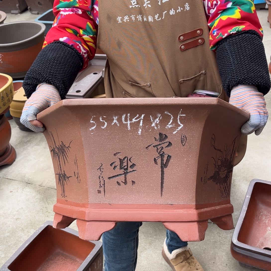 紫砂花盆盆景艺术