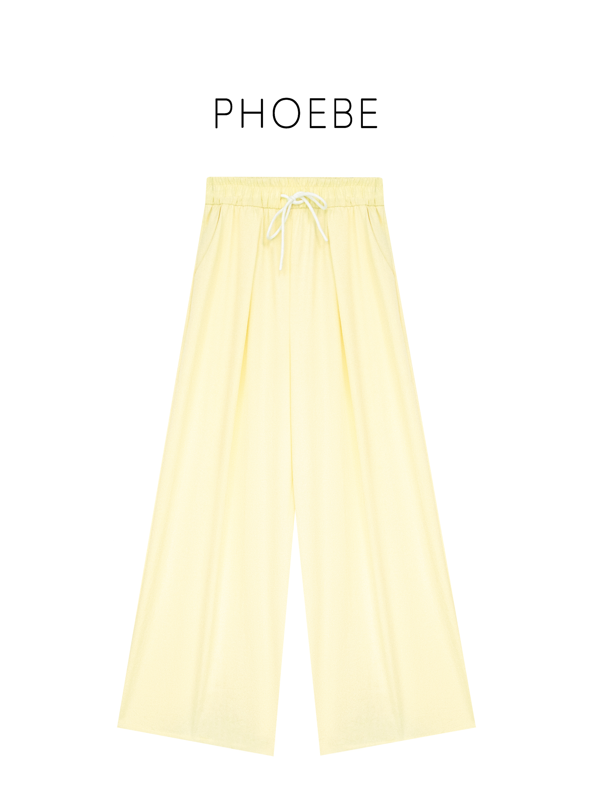 【清爽夏日】PHOEBE叶姐 多彩垂感百搭抽绳休闲裤Y5040406E