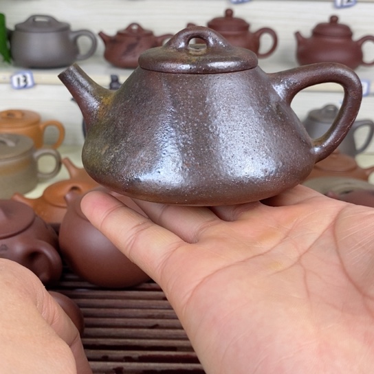 紫砂茶壶柴烧子冶石瓢200cc左右