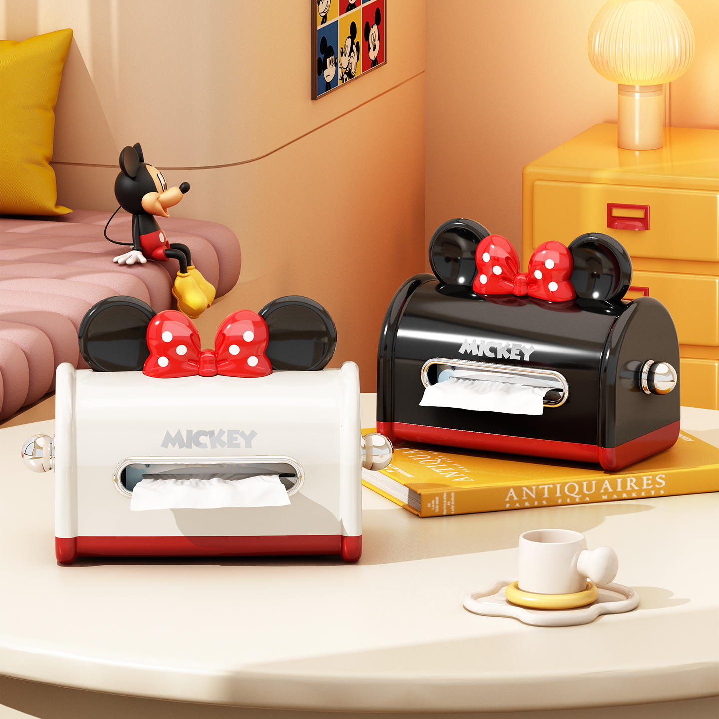 【展会专属福利】 Disney/迪士尼正品米奇纸巾盒高端创意抽纸盒