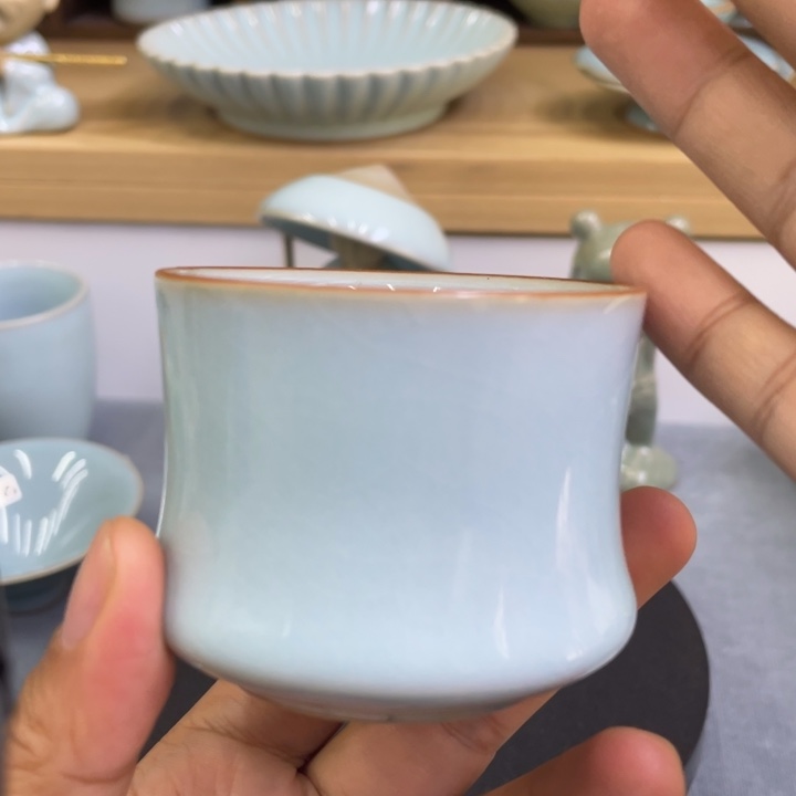 杯子天青汝窑主人杯
