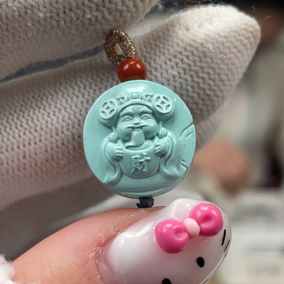 绿松石未镶嵌挂件