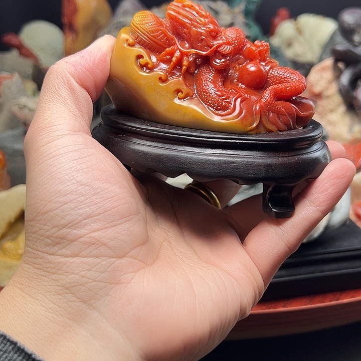屠***凤寿山石寿山石摆件