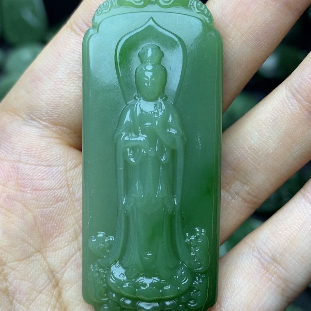 和田玉（碧玉）未镶嵌挂件