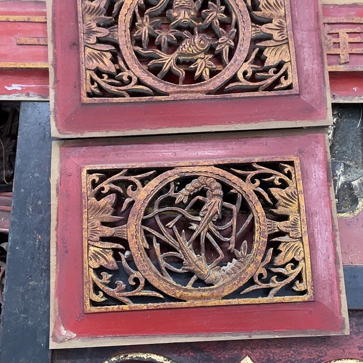 吴***6香榧木老木雕花板老木雕花板