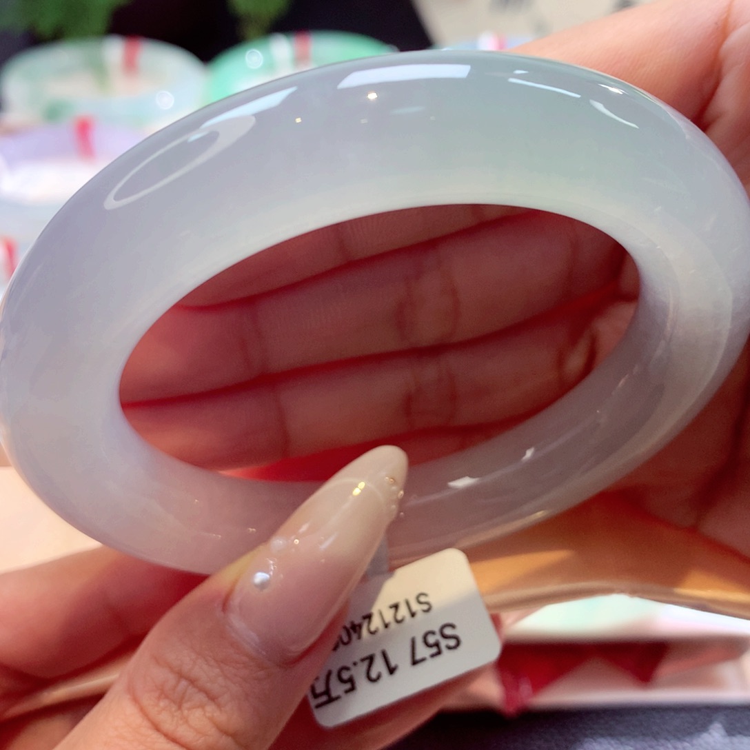 未镶嵌手镯翡翠胖圆21号66