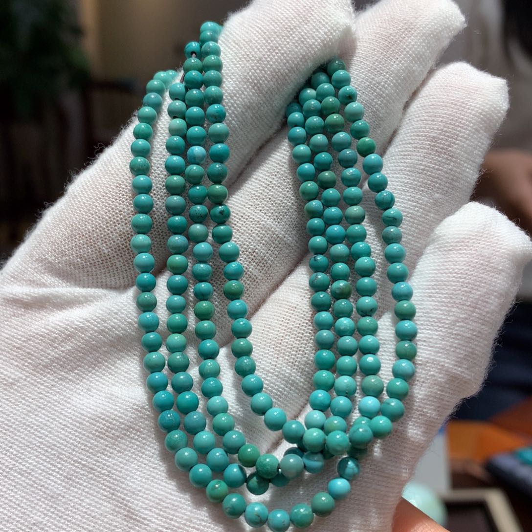 未镶嵌绿松石长链