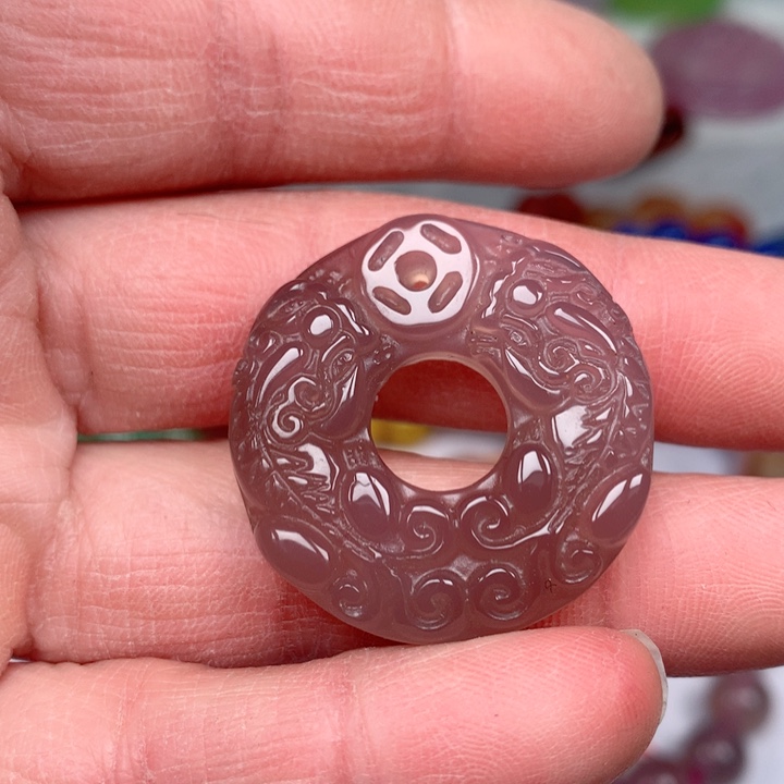 玛瑙/玉髓颈饰未镶嵌凤**天