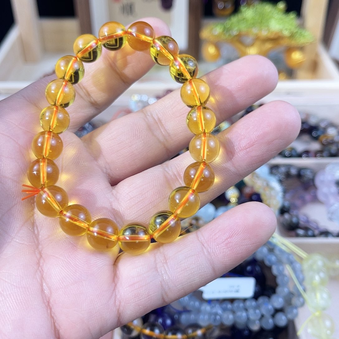 水晶手链未镶嵌黄水晶