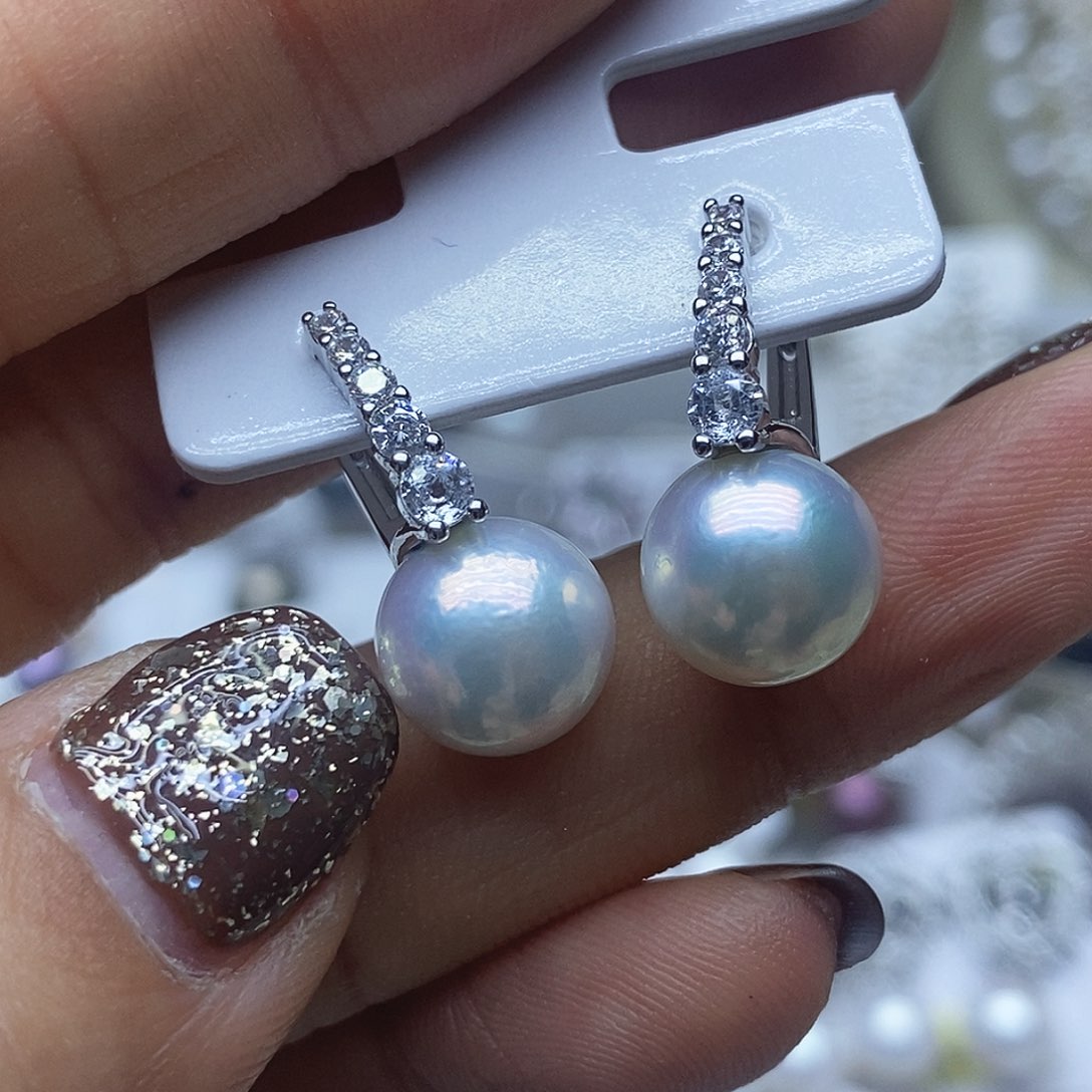 未镶嵌耳钉淡水珍珠