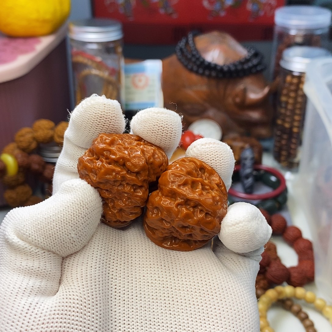 文玩核桃吊坠蛤蟆头手盘