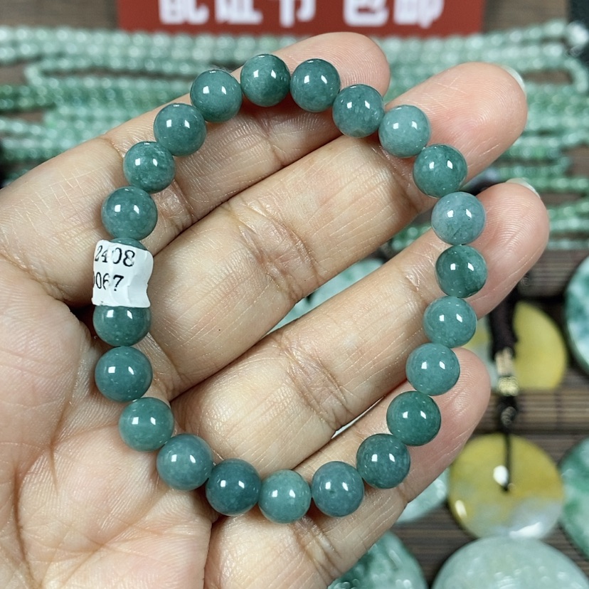 【闪购商品】翡翠颈饰未镶嵌玉手链翡翠玉女款卡7.8