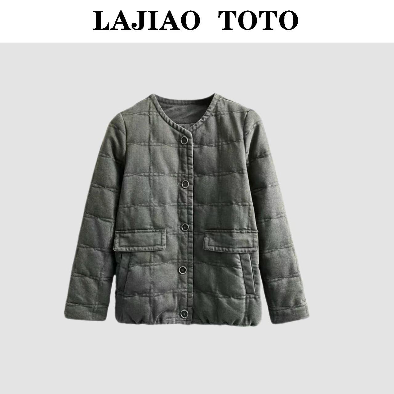 【艺洋穿搭】LAJIAO TOTO休闲高级感90白鹅绒女士鹅绒服外套#BD8031