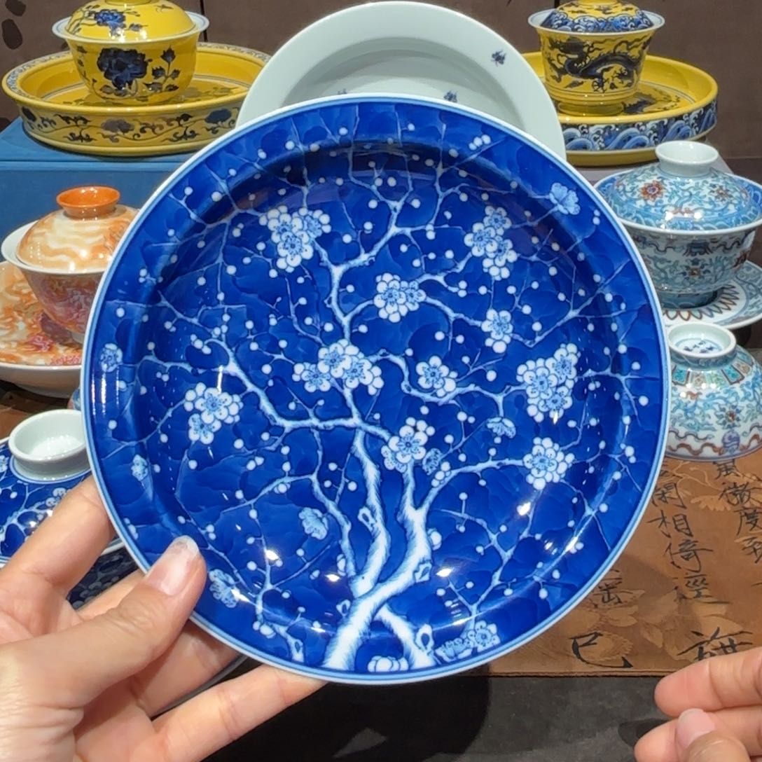 瓷片手工手绘陶瓷茶具