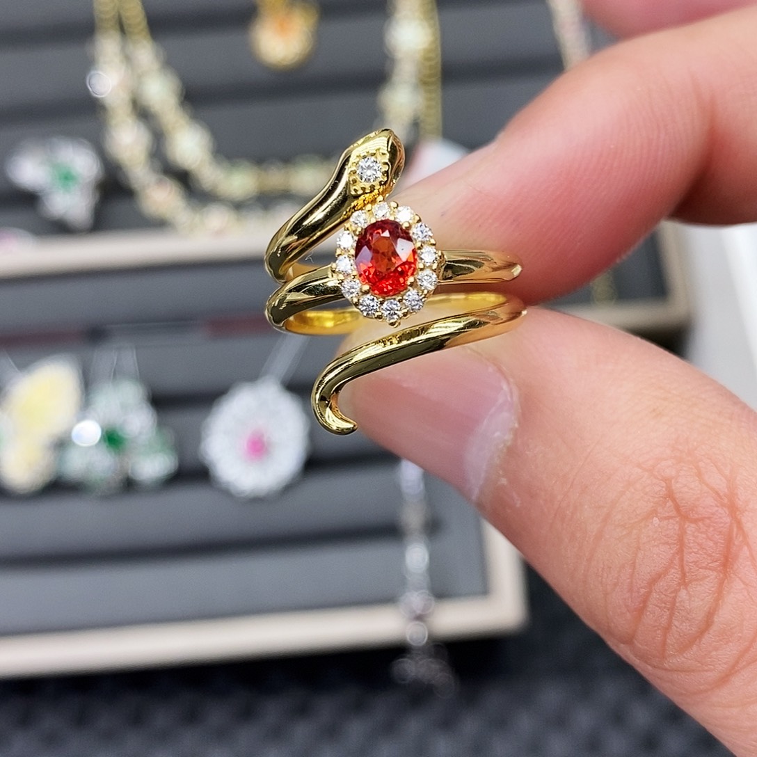 按****银S925镶嵌蓝宝石戒指