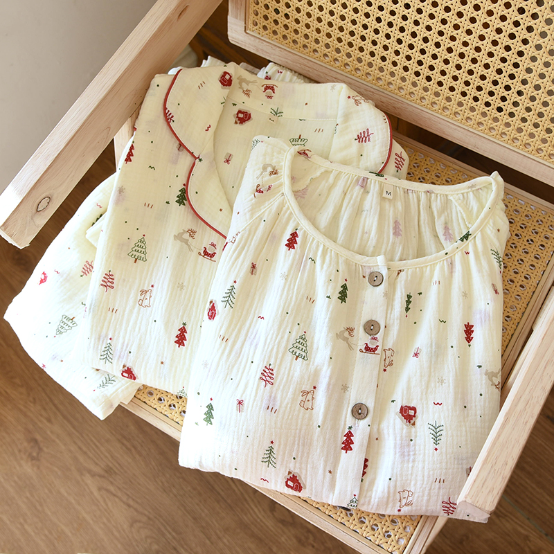 纯棉月子服春秋产后薄款孕妇睡衣产妇5月份哺乳衣透气吸汗棉纱布