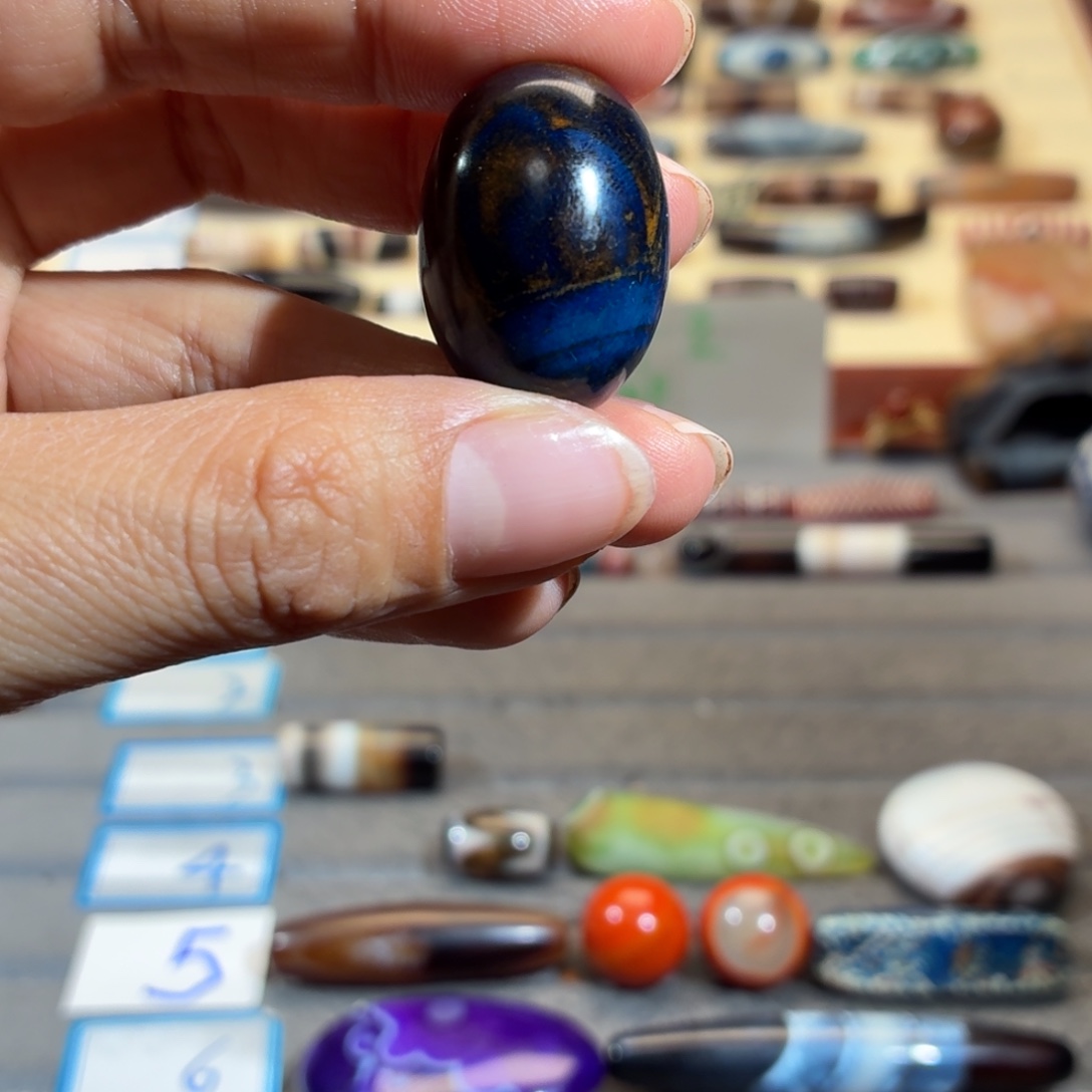 一***书玛瑙/玉髓合金颈饰