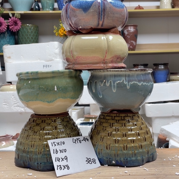 紫砂花盆多肉陶土花盆微瑕94