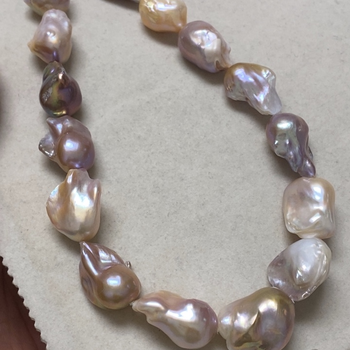 淡水珍珠颈饰银S925镶嵌