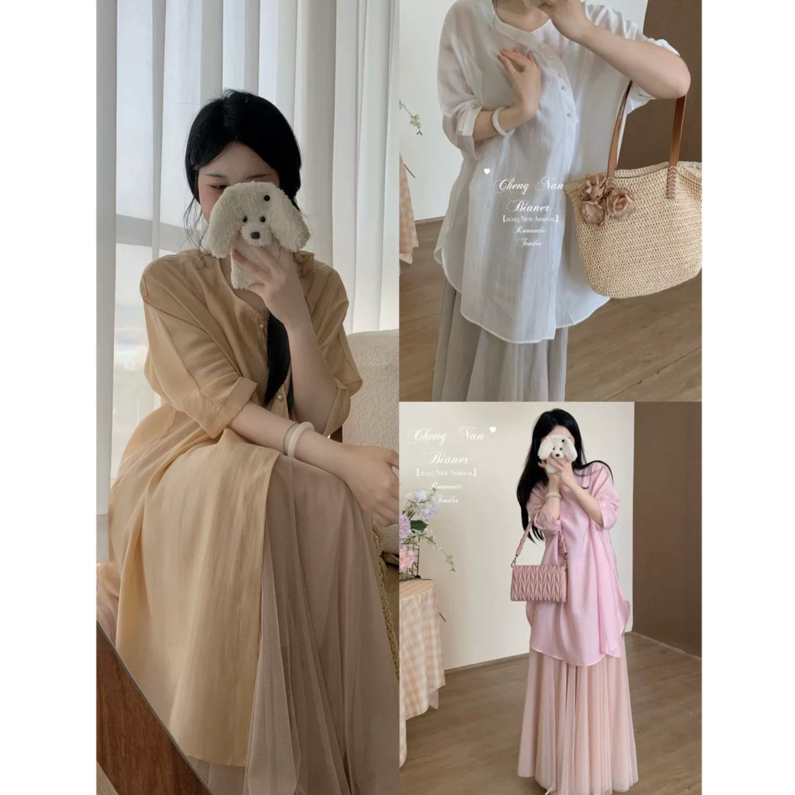城南边儿 中式茶服~一卷清梦珍珠扣中长款上衣文艺百搭有韵味