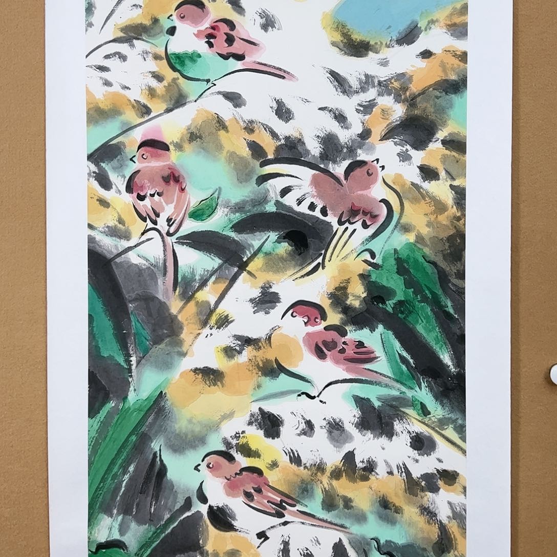 国画（g74799）群鸟 书画